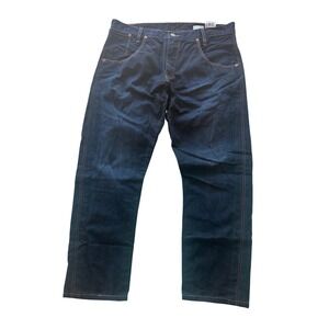 Levis 514 Slim Straight Jeans Mens 36x34 Dark Wash Indigo Denim 96915-0004